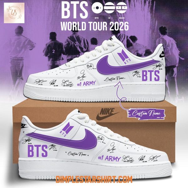 BTS Army World Tour 2026 Comeback Air Force 1 Shoes