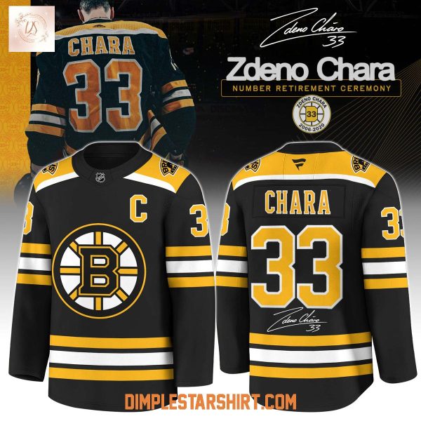 Boston Bruins Honor Legend No 33 Zdeno Chara Jersey
