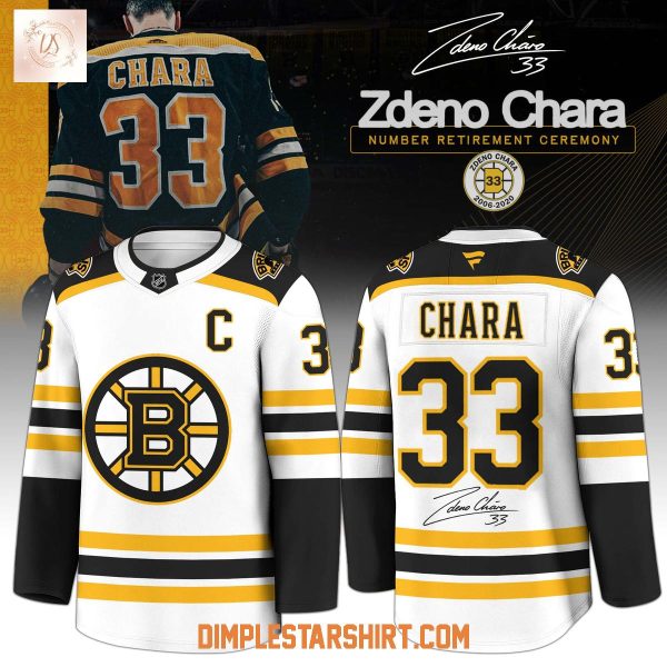 Boston Bruins Honor Legend No 33 Zdeno Chara Jersey