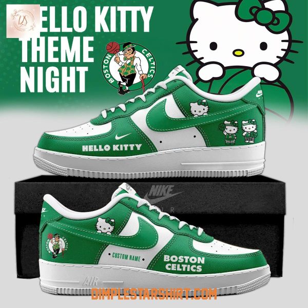 Boston Celtics x Hello Kitty Night 2026 Air Force 1 Shoes