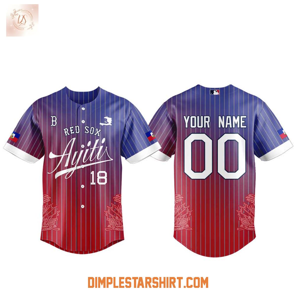 Boston Red Sox Haitian Celebration Night 2026 Jersey Boston Red Sox Haitian Celebration Night 2026 Jersey