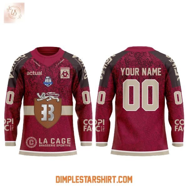 Boxers de Bordeaux Notre Ville Notre Blason Notre Armure Hockey Jersey