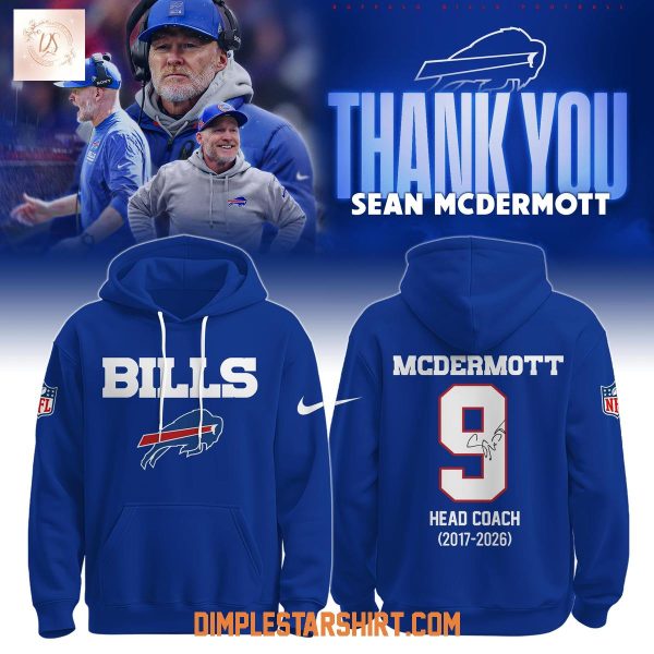 Buffalo Bills x Thank You Coach McDermott Hoodie Shirt