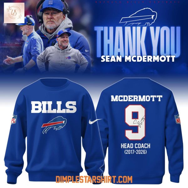 Buffalo Bills x Thank You Coach McDermott Hoodie Shirt