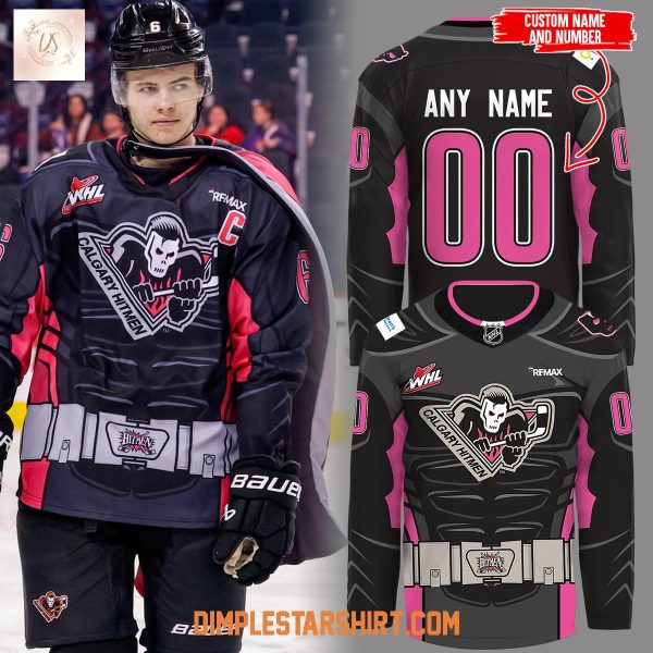 Calgary Hitmen Be A Superhero Hockey Jersey