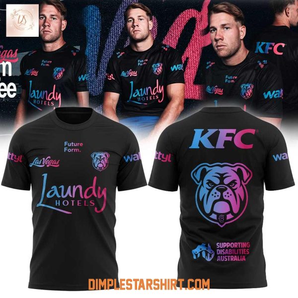 Canterbury Bankstown Bulldogs Our Las Vegas Warm Up Tee 2026 Hoodie T Shirt