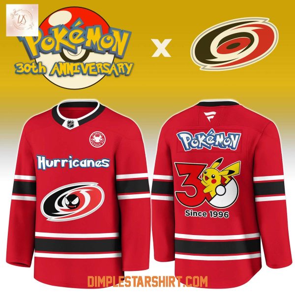 Carolina Hurricanes x Pokemon 30th Anniversary Jersey
