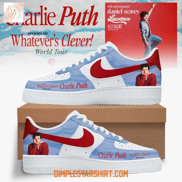Charlie Puth Whatever’s Clever World Tour Air Force 1 Shoes