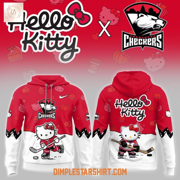 Charlotte Checkers Hello Kitty Night Game Hoodie Shirt
