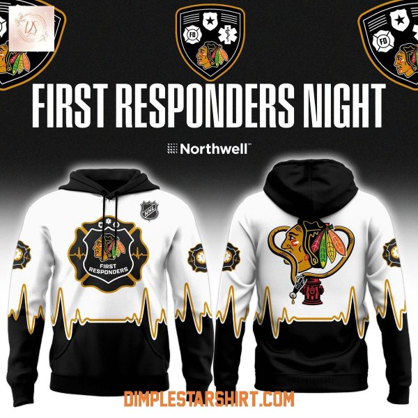Chicago Blackhawks First Responders Night 2026 Hoodie Shirt