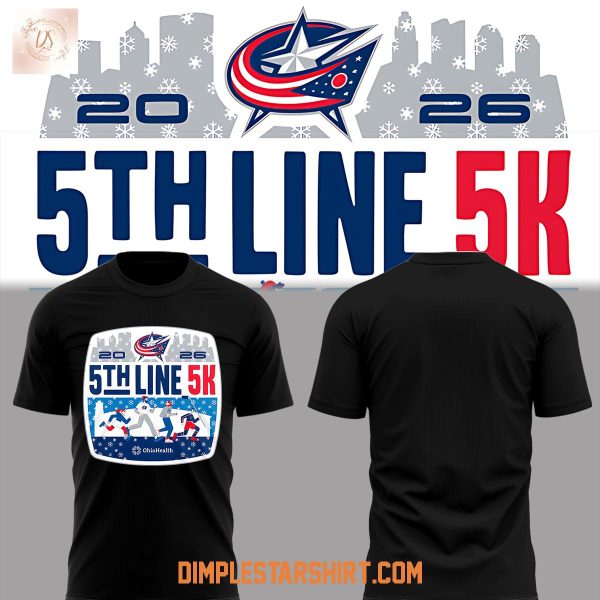 Columbus Blue Jackets 5th Line 5K Hoodie T Shirt