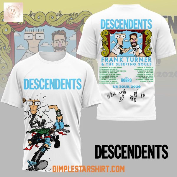 Descendents Frank Turners & The Sleeping Soul Tour 2026 T Shirt