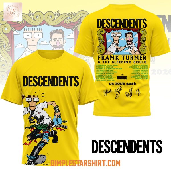 Descendents Frank Turners & The Sleeping Soul Tour 2026 T Shirt