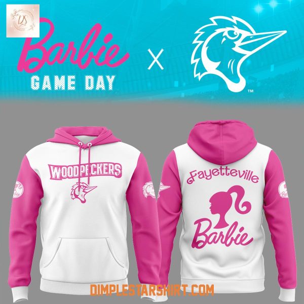 Fayetteville Woodpeckers x Barbie Game Hoodie T-Shirt