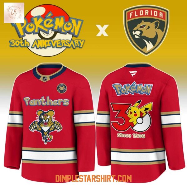 Florida Panthers x Pokemon 30th Anniversary Jersey
