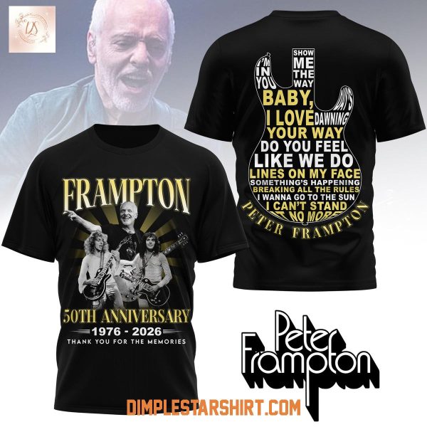 Frampton 50th Anniversary 2026 Memories T Shirt