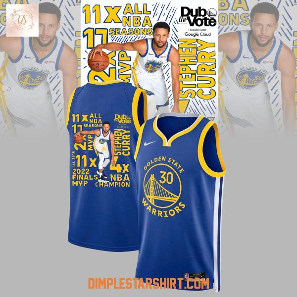 Golden State Warriors Stephen Curry Vote All Star Basketball Jersey