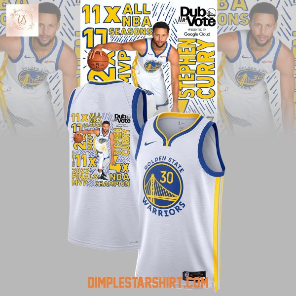 Golden State Warriors Stephen Curry Vote All Star Basketball Jersey