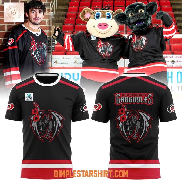 Greensboro Gargoyles Canes Affiliation Black New Hoodie T Shirt