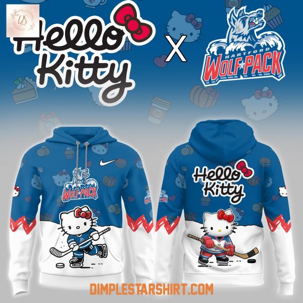 Hartford Wolf Pack Hello Kitty Night Game Hoodie Shirt