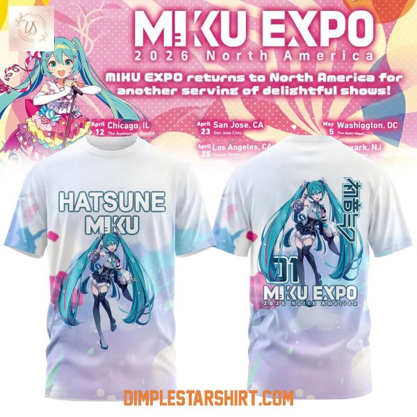 Hatsune Miku Expo North American 2026 Hoodie T Shirt