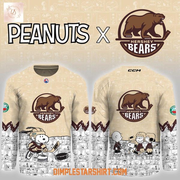 Hershey Bears Peanuts Night Game Hockey Jersey