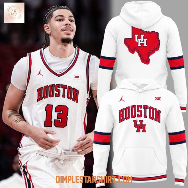 Houston Cougars Throwback Uniform Hoodie Shirt
