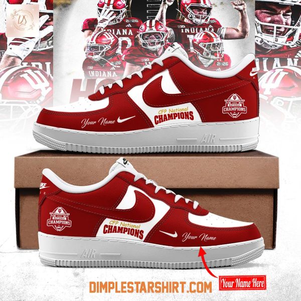 Indiana Hoosiers 2026 National Champions Air Force 1 Shoes
