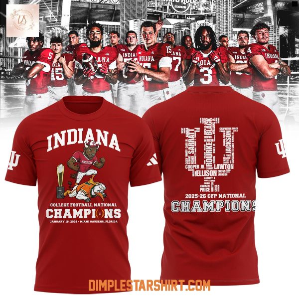 Indiana Hoosiers 2026 National Champions Hoodie T Shirt