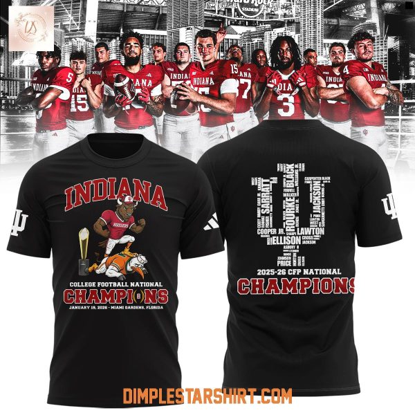 Indiana Hoosiers 2026 National Champions Hoodie T Shirt