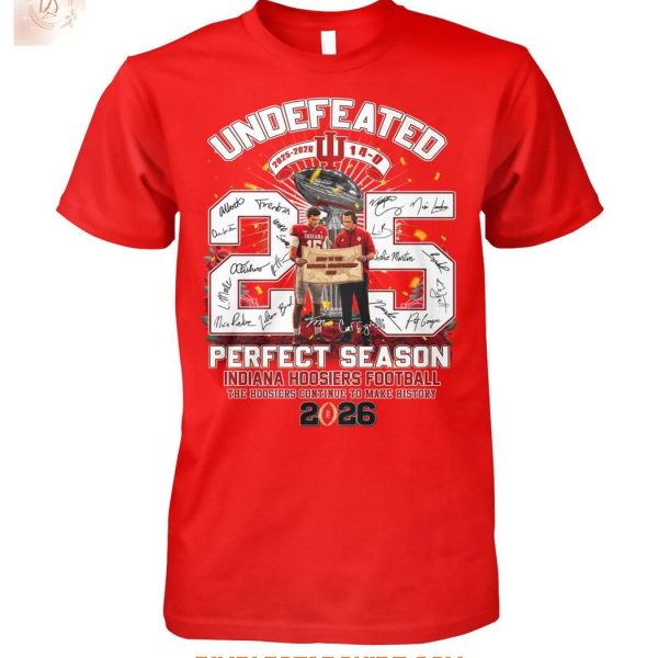 Indiana Hoosiers Undefeated Perfect Season T-Shirt