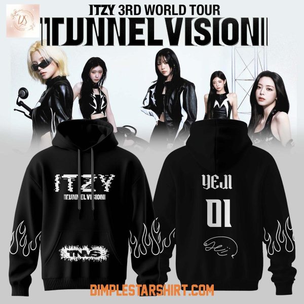 Itzy 3rd World Tour 2026 Tunnel Vision Hoodie T Shirt