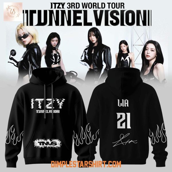 Itzy 3rd World Tour 2026 Tunnel Vision Hoodie T Shirt
