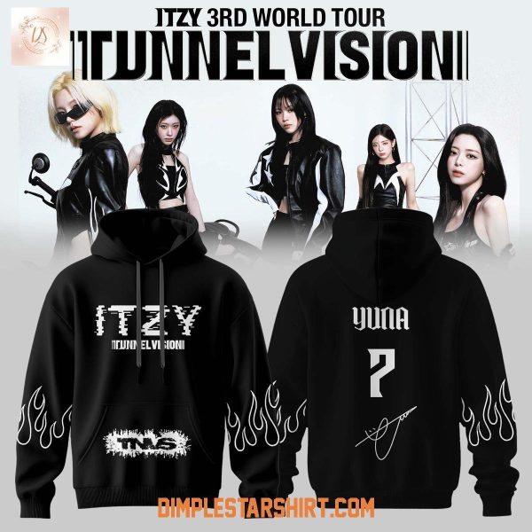 Itzy 3rd World Tour 2026 Tunnel Vision Hoodie T Shirt