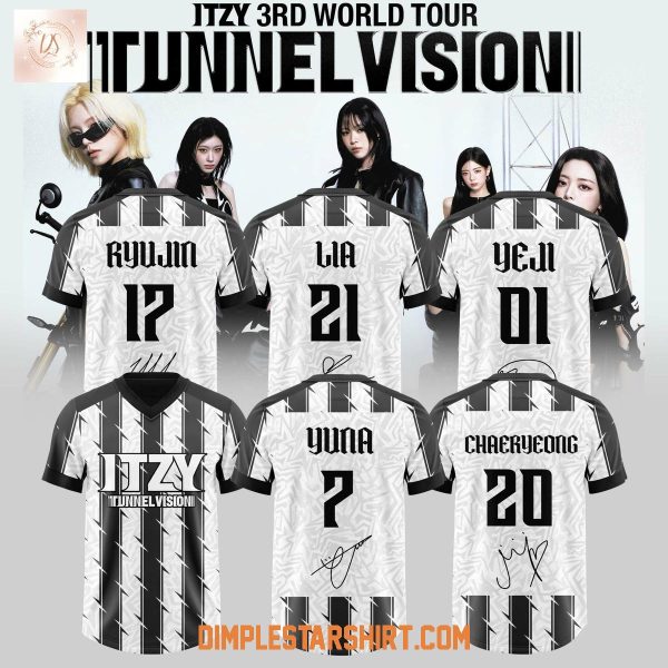 Itzy 3rd World Tour Tunnel Vision Football Jersey
