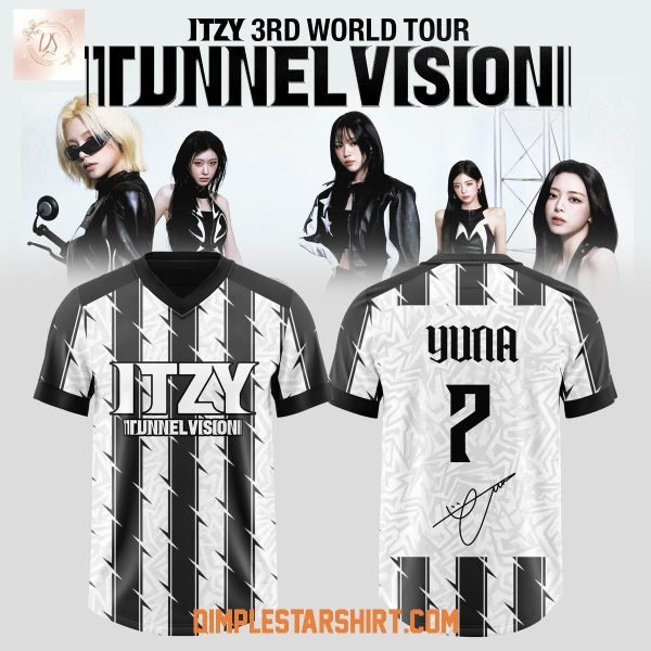 Itzy 3rd World Tour Tunnel Vision Football Jersey