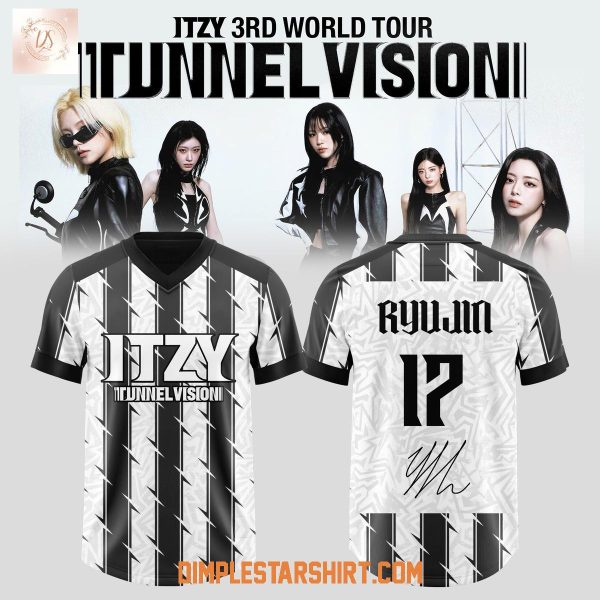 Itzy 3rd World Tour Tunnel Vision Football Jersey