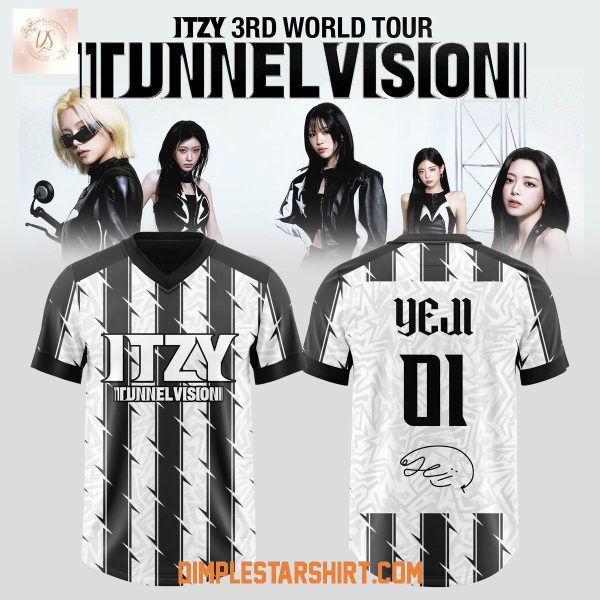 Itzy 3rd World Tour Tunnel Vision Football Jersey