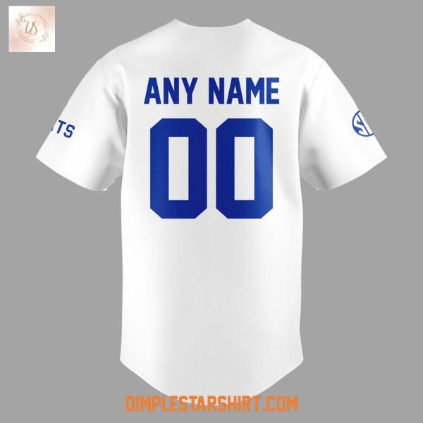Kentucky Wildcats Baseball White Uniform Baseball Jersey