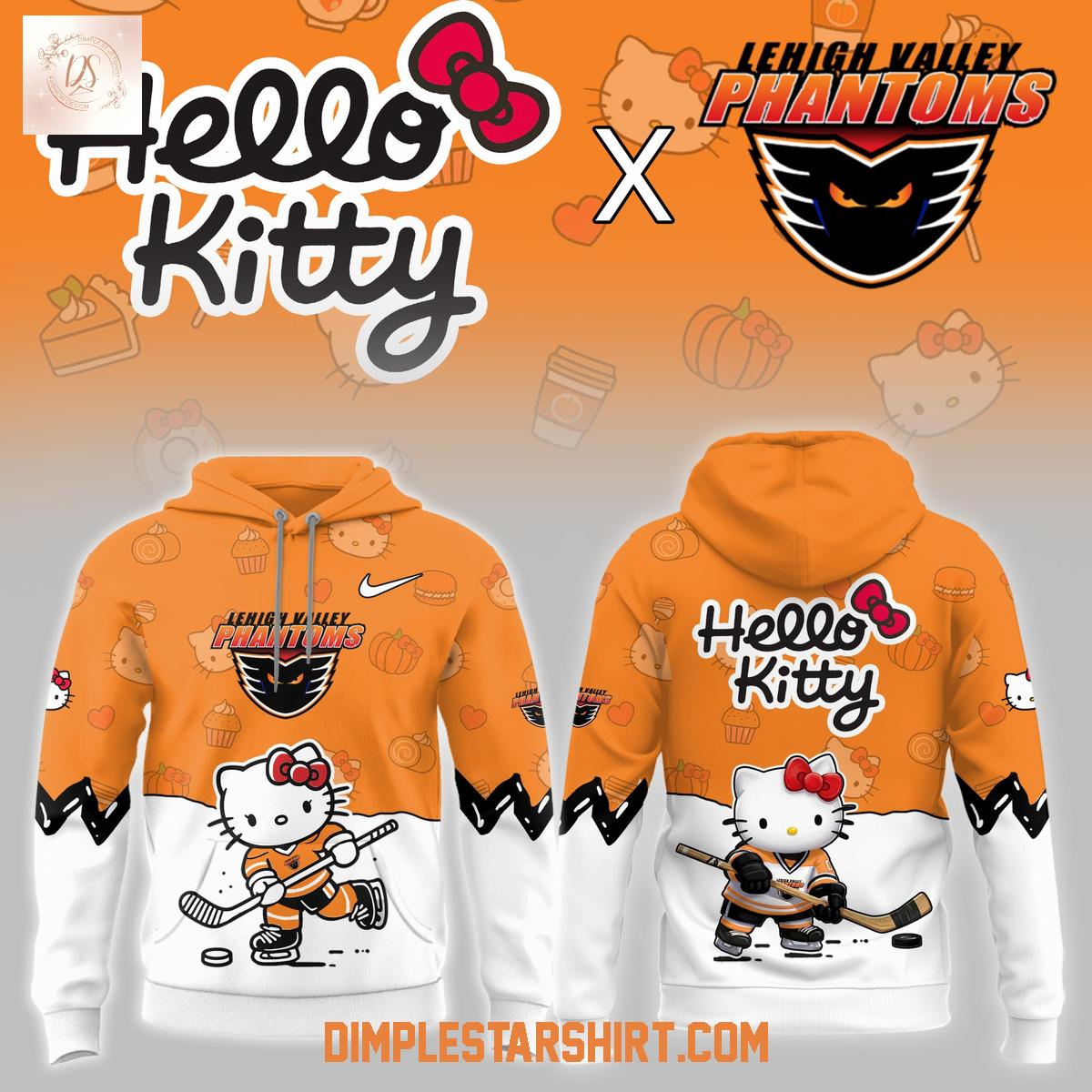 Lehigh Valley Phantoms Hello Kitty Night Game Hoodie Shirt Lehigh Valley Phantoms Hello Kitty Night Game Hoodie Shirt