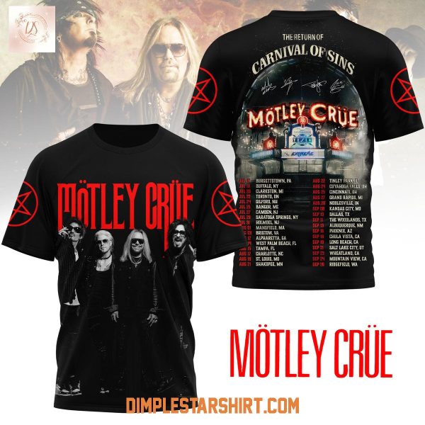 Motley Crue The Return Of Carnival Of Sins T Shirt