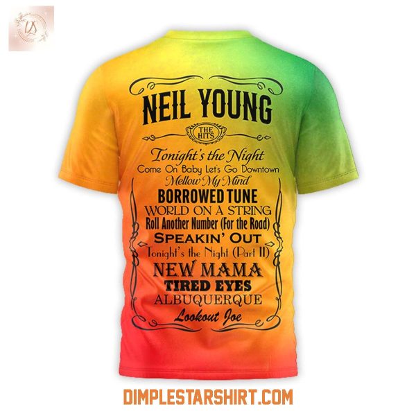 Neil Young Tonight's The Night 50th Anniversary T Shirt