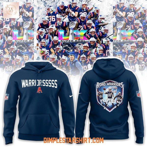 New England Patriots Road Warriors Hoodie T-Shirt