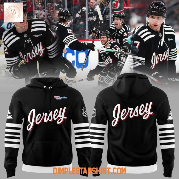 New Jersey Devils Black Alternate Premier Uniform Hoodie Shirt