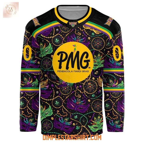 Pensacola Ice Flyers Mardi Gras Night By PGM Jersey