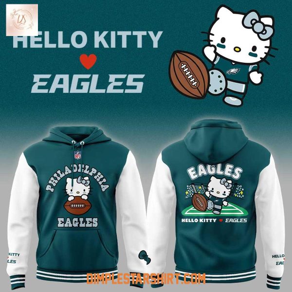 Philadelphia Eagles x Hello Kitty Supercute Hoodie T Shirt