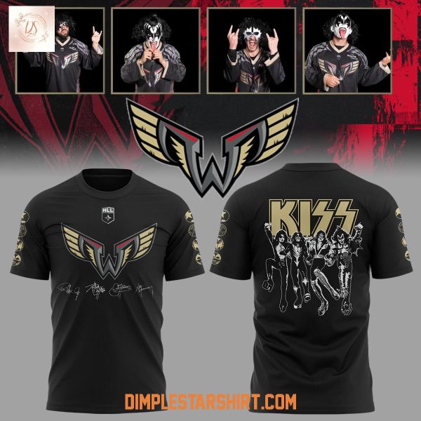 Philadelphia Wings Collab Kiss Band Hoodie T Shirt