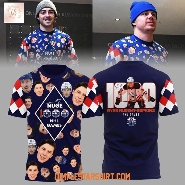 Ryan Nugent Hopkins Edmonton Oilers 1000 NHL Game Sweatshirt