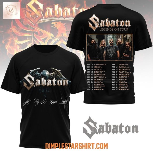 Sabaton Legends On Tour T Shirt
