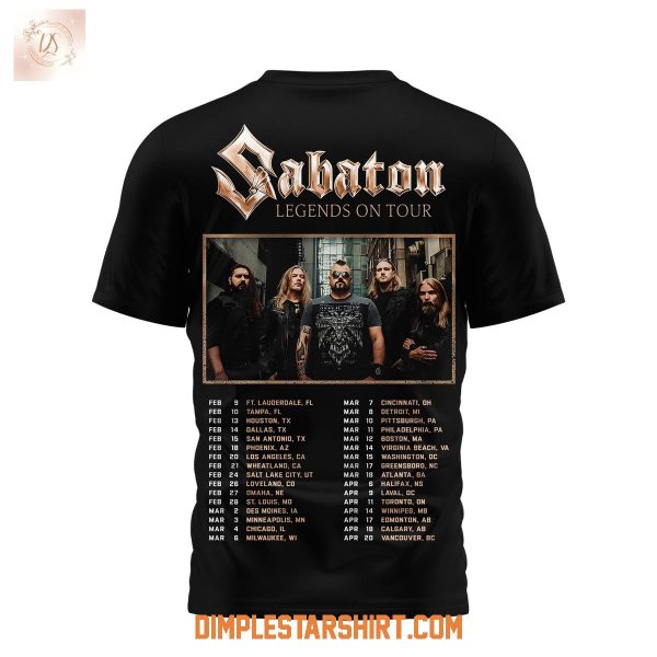 Sabaton Legends On Tour T Shirt